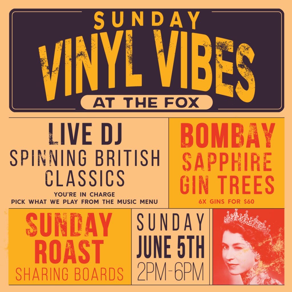 Sunday Vinyl vibes at the fox