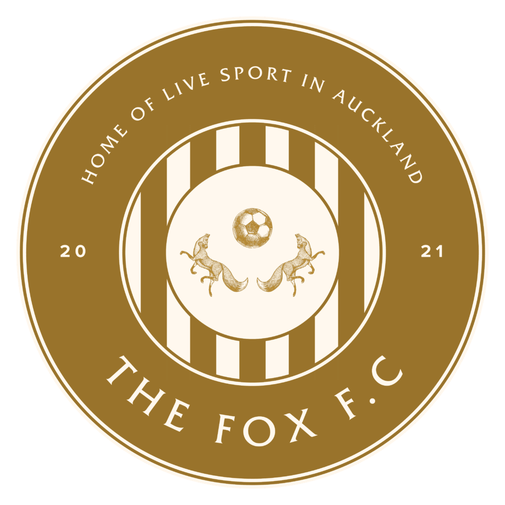 The Fox FC logo gold